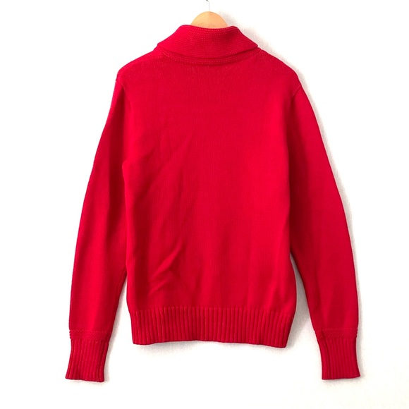 Ralph Lauren Polo Women’s Shawl Collar Sweater in Red XL - Picture 2 of 5